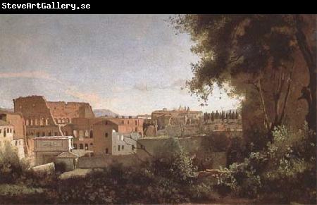 Jean Baptiste Camille  Corot View of the Colosseum from the Farnese Gardens (mk09)